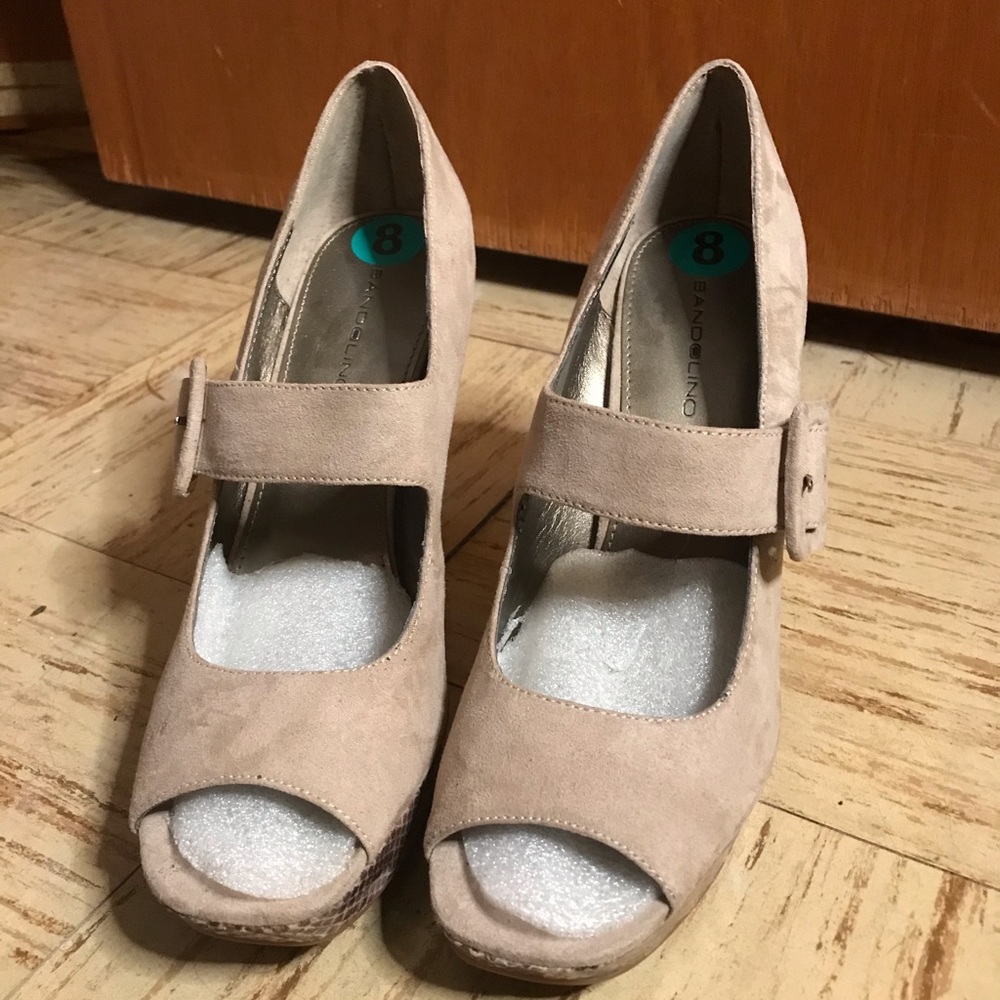 High heeled shoes